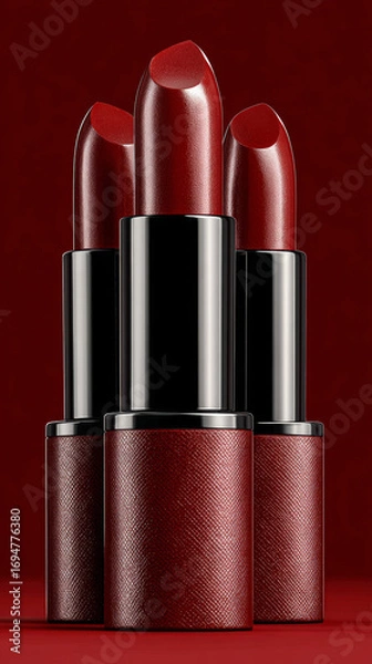 Fototapeta Three red lipsticks