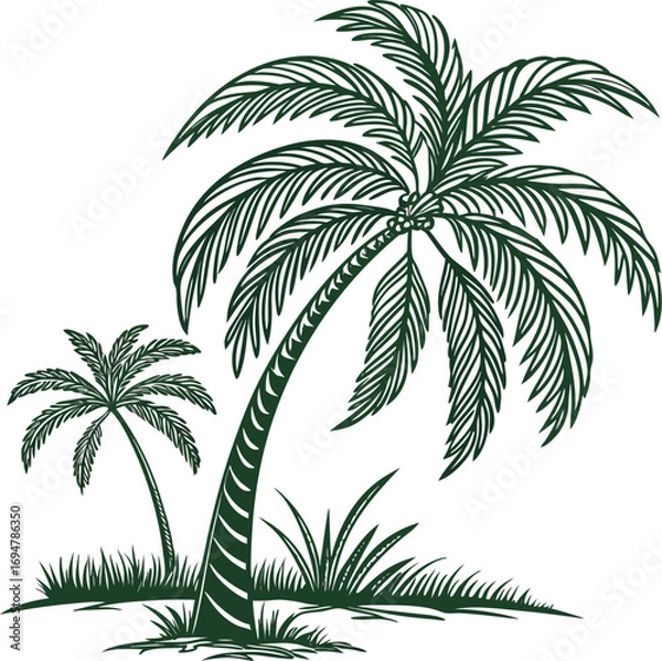 Obraz -palm-tree-vector (1).eps