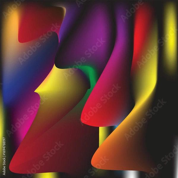 Fototapeta Gradient mesh background design template