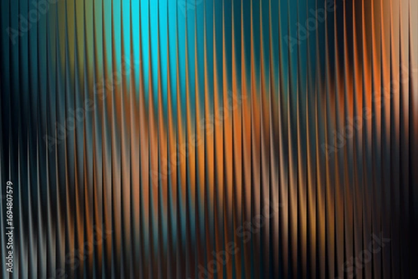 Fototapeta Abstract background with vertical lines and bluegreen hues