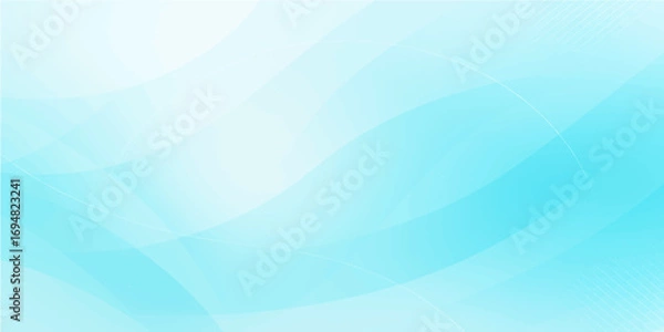 Fototapeta Abstract blue wave design with flowing lines and a light, water-like texture