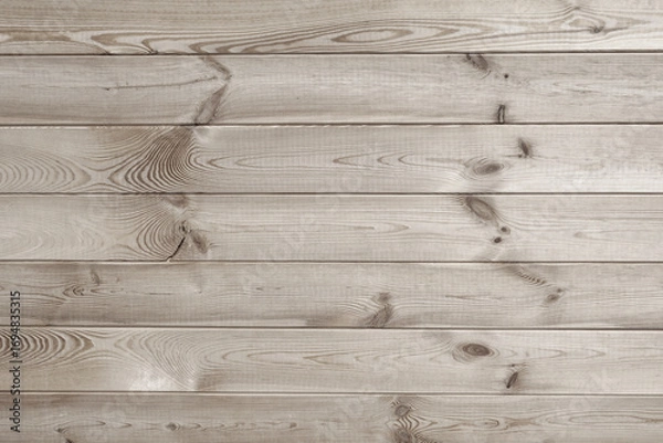 Fototapeta Rustic Wooden Plank Texture. Natural Wood Background. Horizontal wooden planks with visible grain patterns, knots, and organic imperfection. Ideal for backgrounds, packaging, or branding projects.