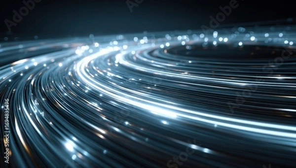 Fototapeta Abstract swirling light trails (1)