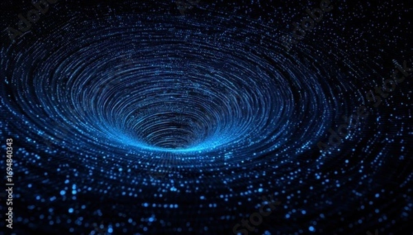 Fototapeta Abstract swirling vortex in deep space (3)