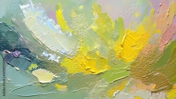 Fototapeta Artistic Oil Paint Textures with Vibrant Color Strokes as Abstract Background for Modern Creative Design and Decorative Backdrop