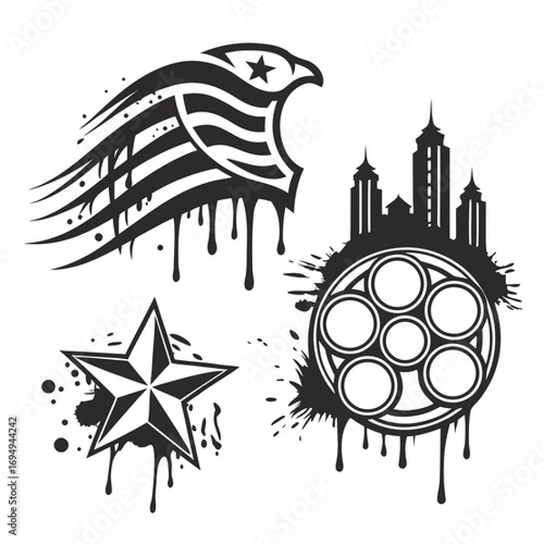 Fototapeta vector illustration of an abstract background