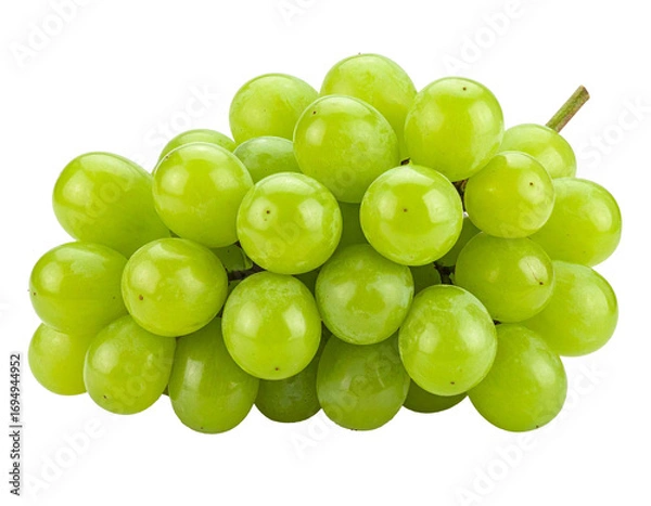 Fototapeta Bunch of shine muscat grapes on transparent background