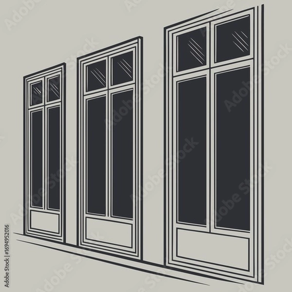 Fototapeta window on the wall