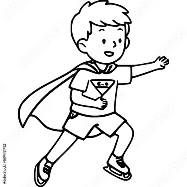 Fototapeta Super Boy Icon