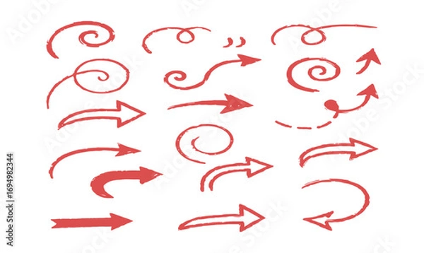 Fototapeta Doodle Arrows Vector Pack