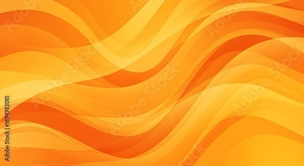 Fototapeta Orange Abstract Wave Background. (1)
