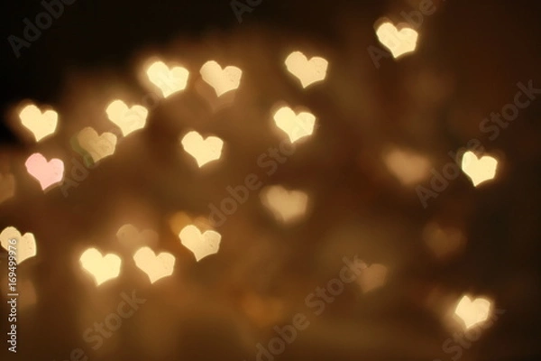 Obraz Bokeh Hearts