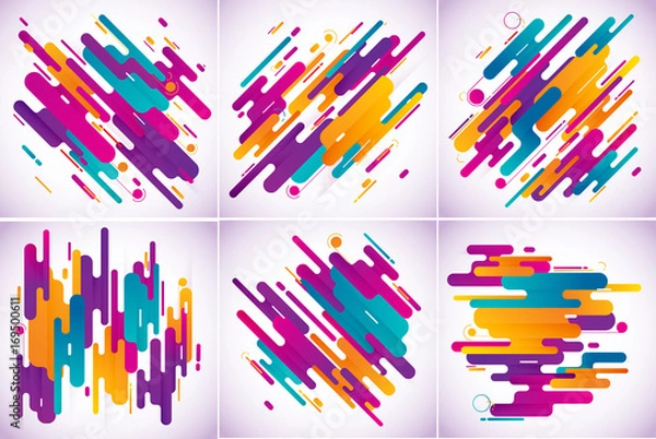 Fototapeta Modern stripes abstract background