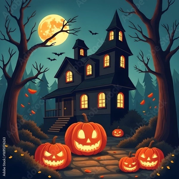 Obraz Halloween illustration 
