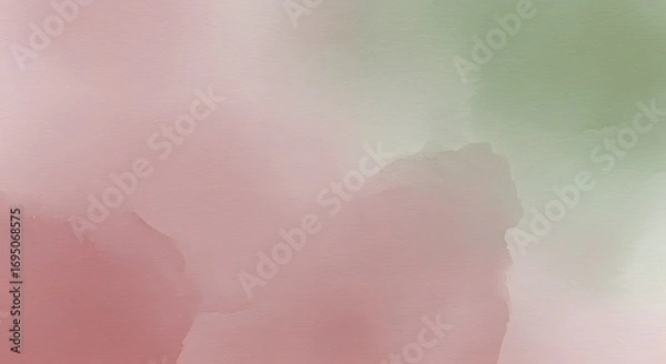 Fototapeta Abstract background featuring a blend of pastel pink and green hues creating a soft gradient effect