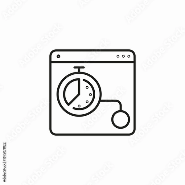 Obraz website performance optimization icon sign vector