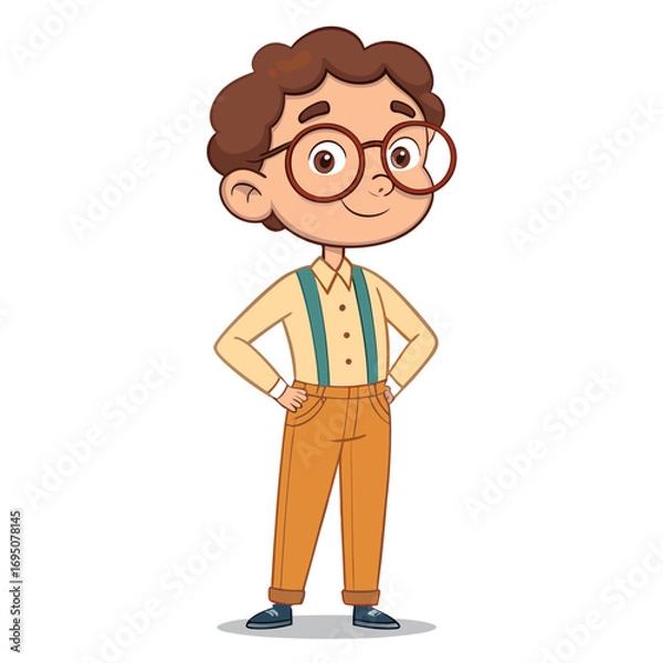 Fototapeta Whimsical Cartoon Occupations and Characters Illustrations