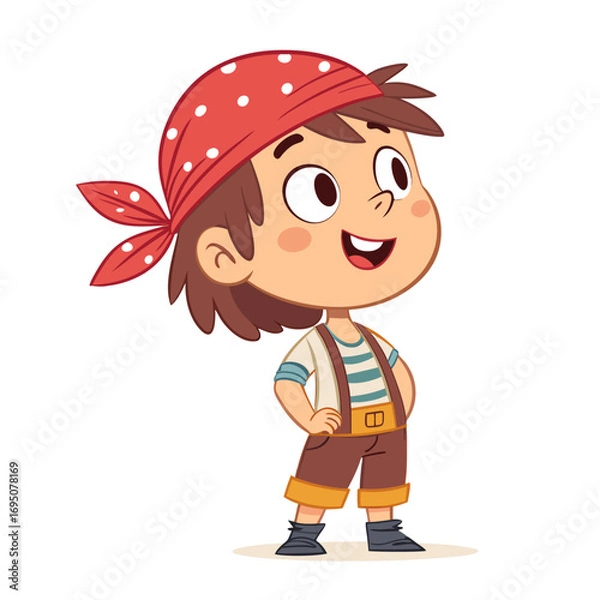 Obraz Whimsical Cartoon Occupations and Characters Illustrations