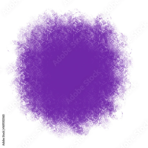 Fototapeta Abstract purple textured paint splash isolated on white background