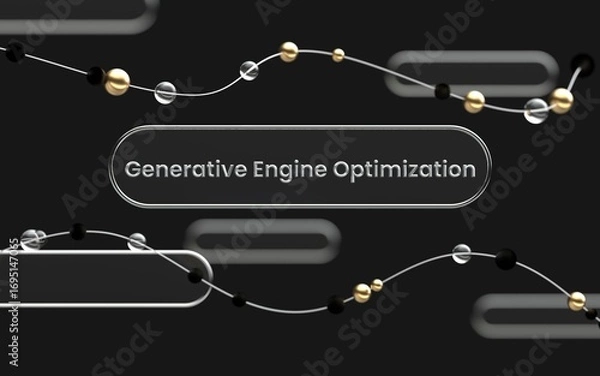 Obraz Generative Engine Optimization, GEO, AI Artificial Intelligence Marketing Machine Learning Technology, Search Engine	
