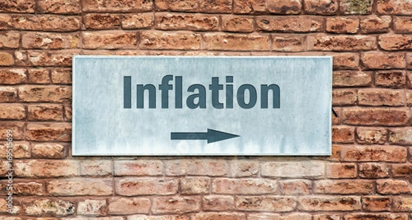 Fototapeta Schild 225 - Inflation