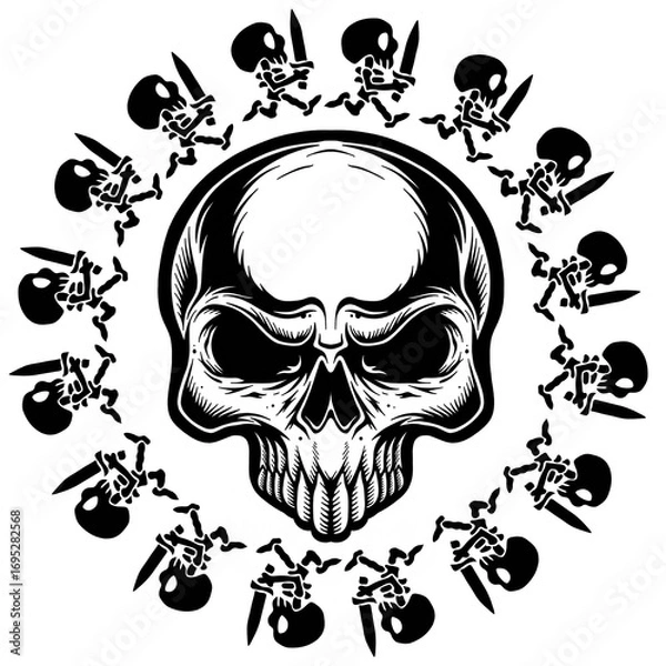 Obraz Pirate Skull 000099195343