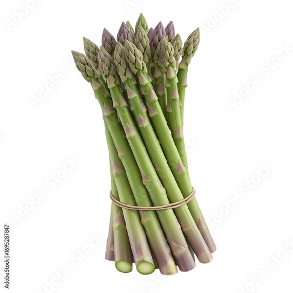 Obraz asparagus on white background