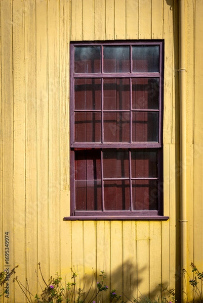 Fototapeta old window in the old house