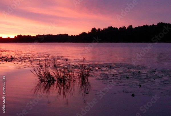 Obraz sunset on the river