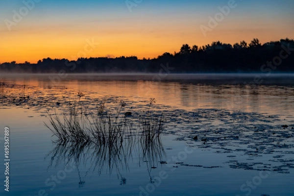 Obraz sunrise over the river