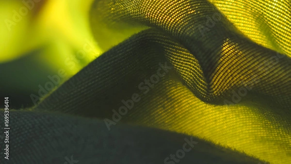 Obraz Abstract soft fabric texture in shades of green and yellow creates a calming effect