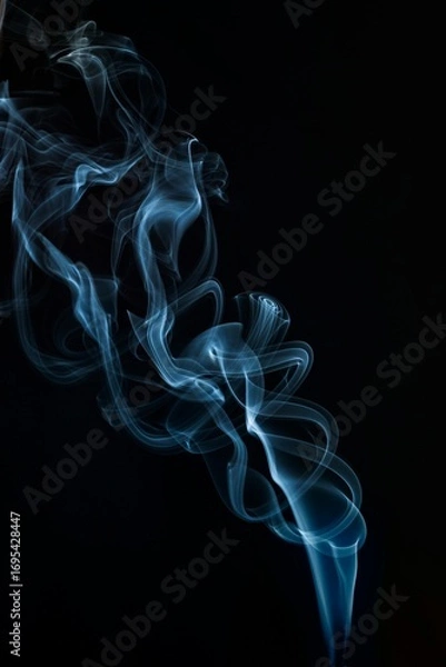 Obraz smoke on black background