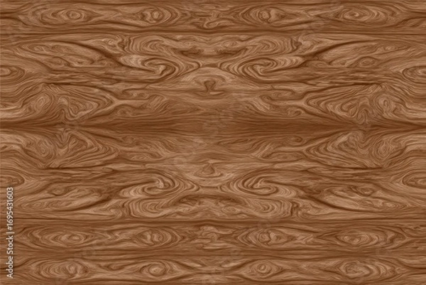 Obraz Brown wood grain, symmetrical pattern
