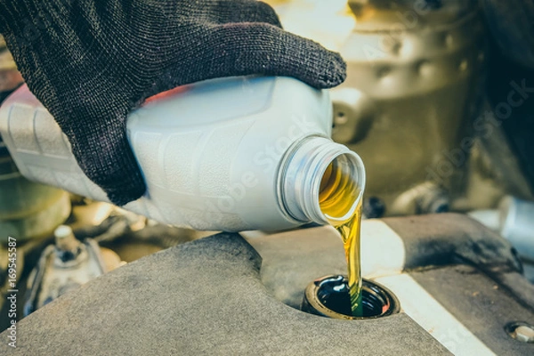 Obraz Engine oil change