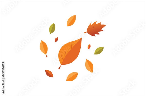 Fototapeta fall vector, icon vector illustration, fall silhouette of a fall isolated on a white background, eps, png, svg,  vector,