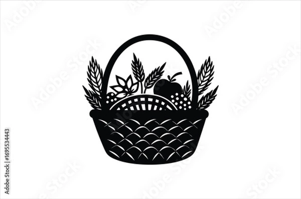 Fototapeta fall vector, icon vector illustration, fall silhouette of a fall isolated on a white background, eps, png, svg,  vector,