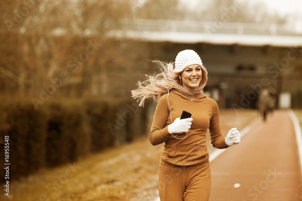 Obraz Woman is exercise