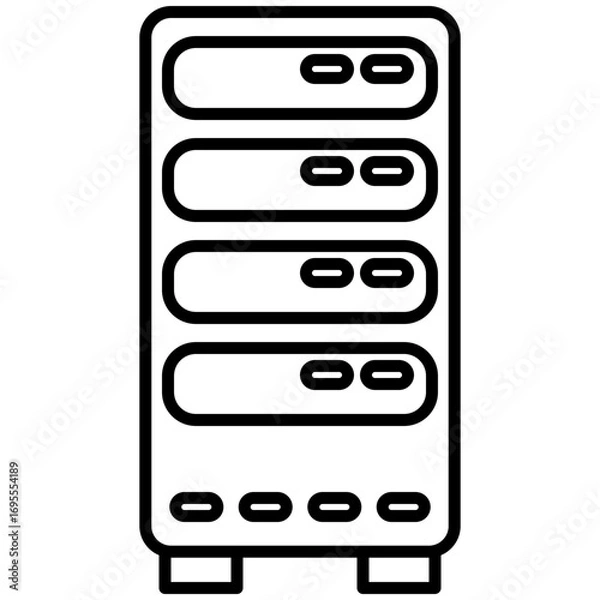 Fototapeta server racks
