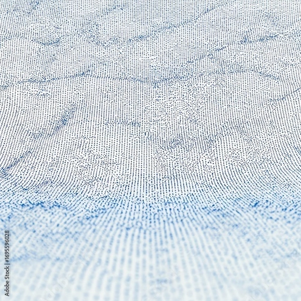 Fototapeta Seamless pattern of blue dots on white background