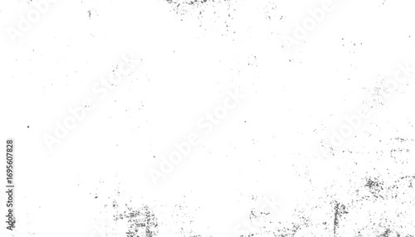 Fototapeta Grunge dots Distressed Overlay with Black Texture – Vintage Torn Paper and Stroke Design for Posters, Flyers, and Social Media vector design on transparent background.