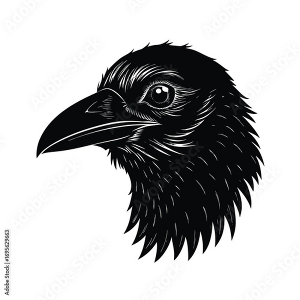 Obraz head of crow