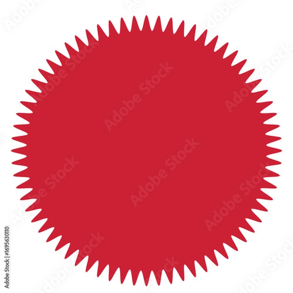 Obraz Red Starburst Seal