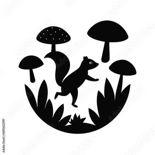 Obraz vector illustration of mushrooms