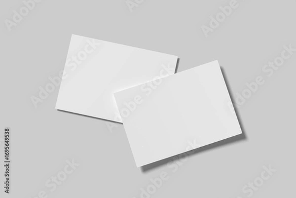 Obraz A4 Certificate Blank Mockup Template