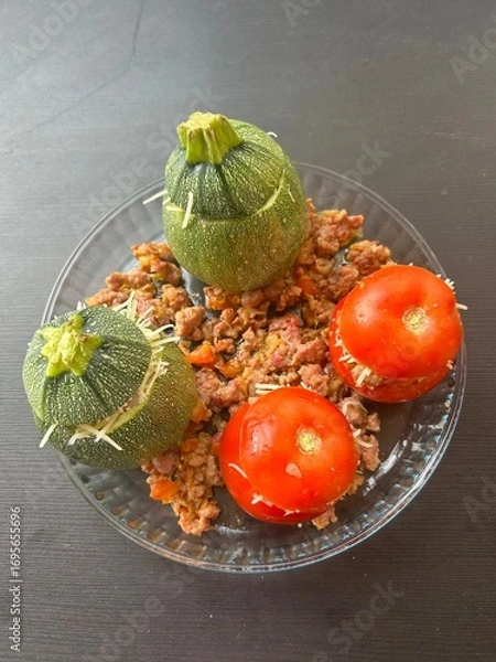 Fototapeta courgettes farcis