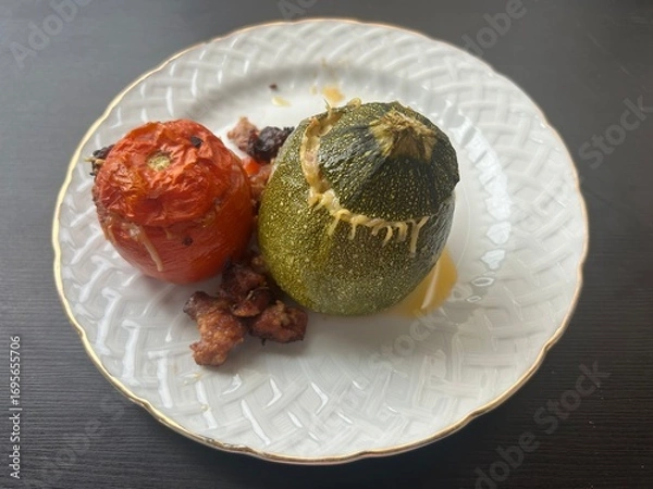Fototapeta courgettes farcis