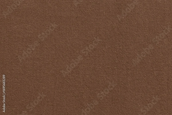 Fototapeta Dark brown fabric cloth texture for background, natural textile pattern.
