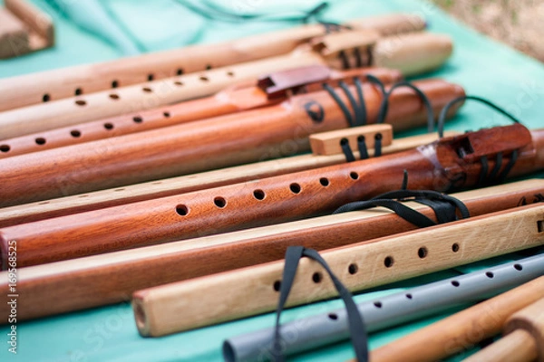 Obraz Wooden musical instruments
