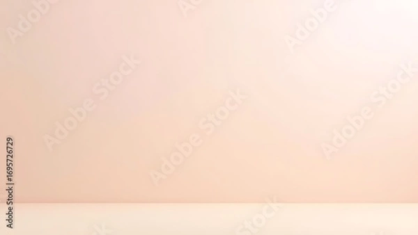 Fototapeta Plain pastel wall and floor background studio