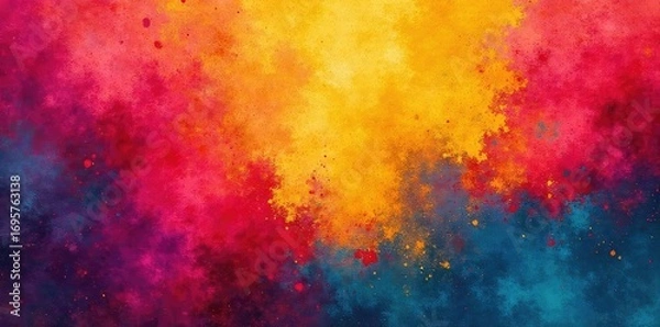 Fototapeta Vibrant Abstract Background Textures Distressed Color Bleeds for Grunge, Vintage, and Artistic Designs. Ideal Overlay for Digital Projects.